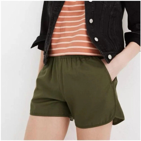 Madewell Elastic Stretch Pull-On Camp Shorts - Picture 1 of 9
